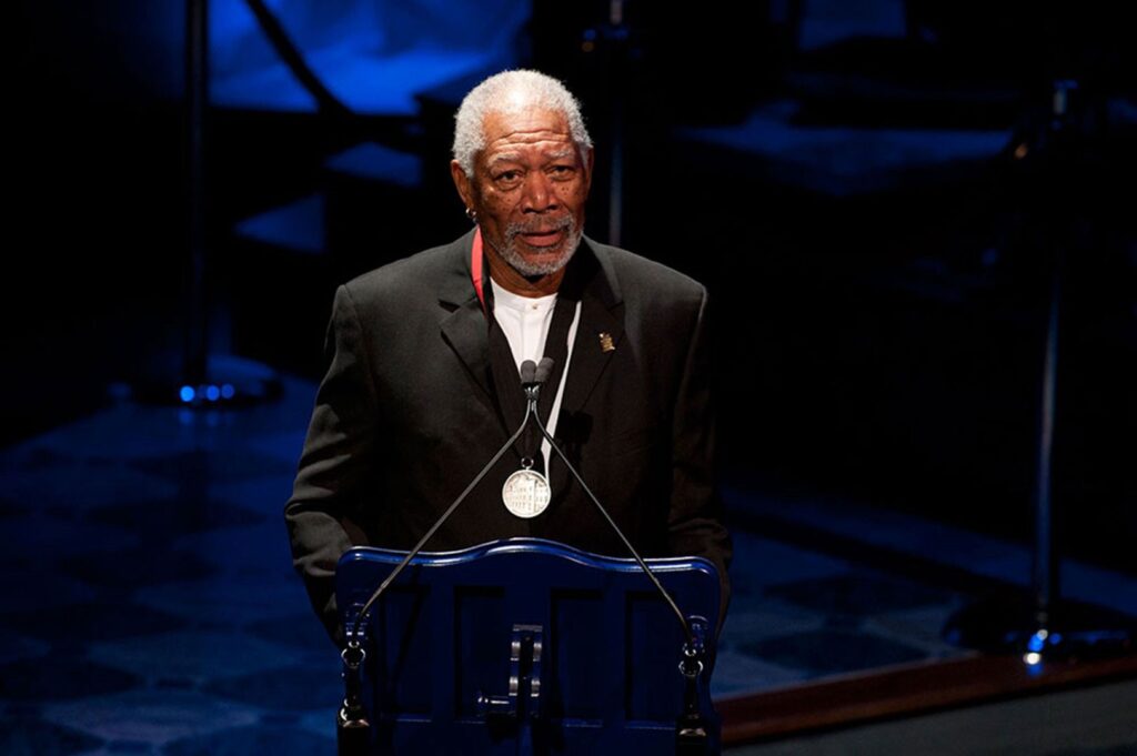 Lincoln Medalist Morgan Freeman at the Ford’s Theatre Annual Gala on June 3, 2012. Photo by Margot Schulman.