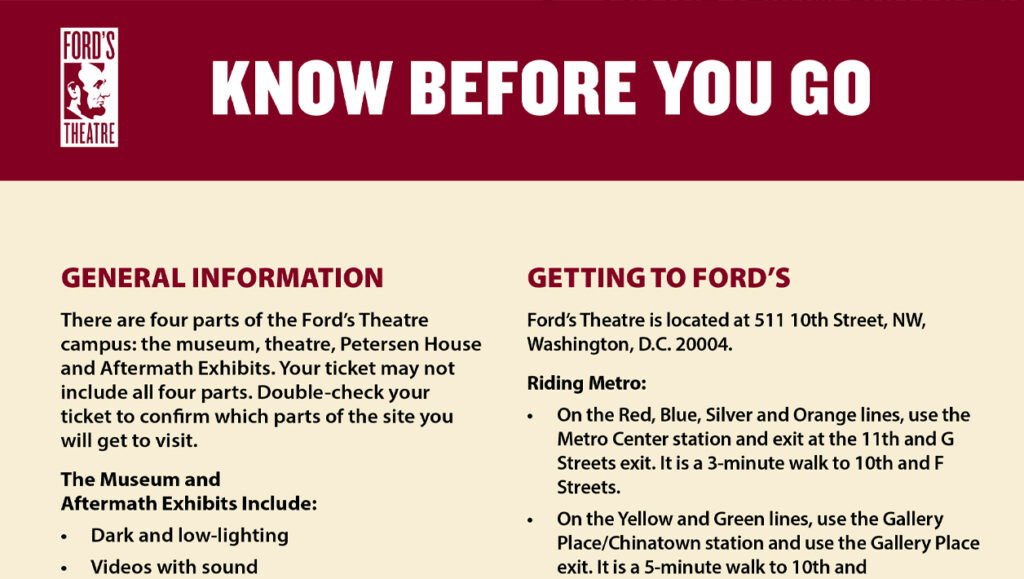 Thumbnail picture of a document entitled "Know Before You Go."